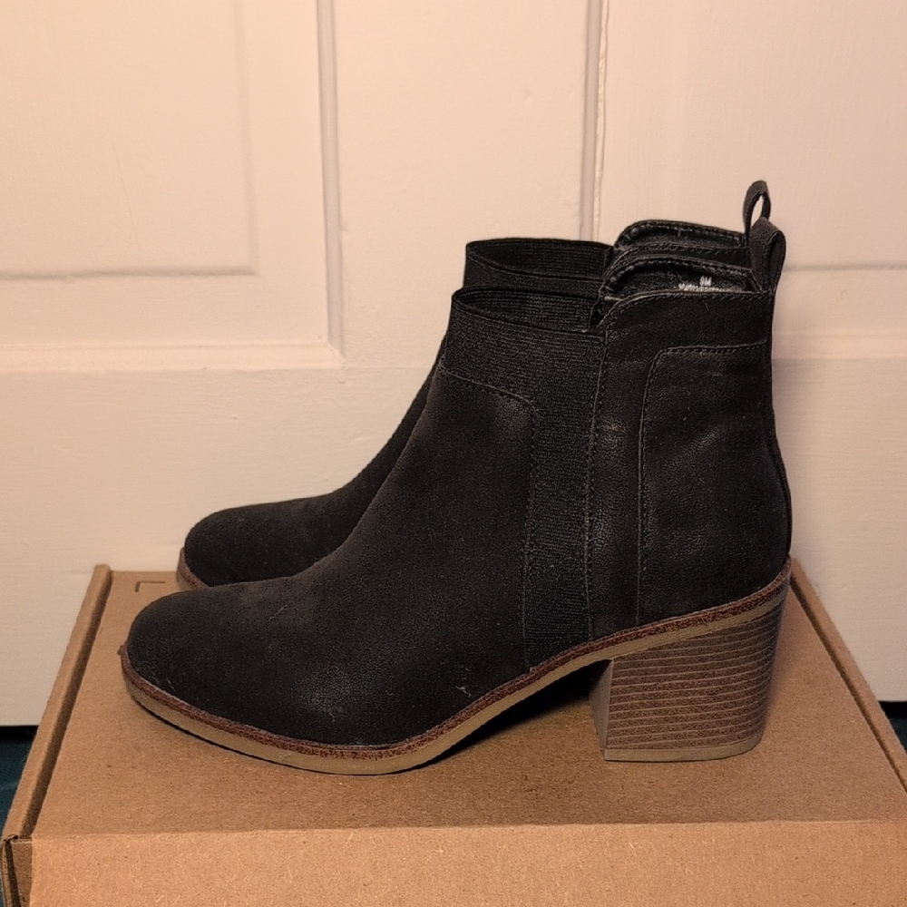 Maurices Black Ankle Booties with Minimalist Design